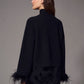 Feather Trim Sweater