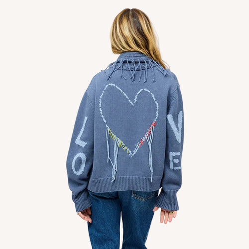 Fringe Shawl Love Cardigan