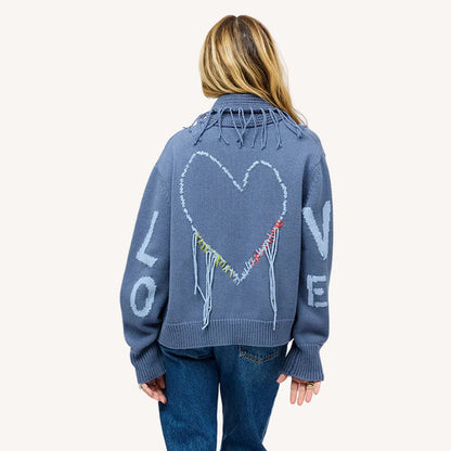 Fringe Shawl Love Cardigan