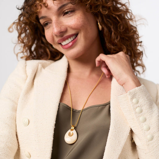 Carnaby Pendant-Ivory