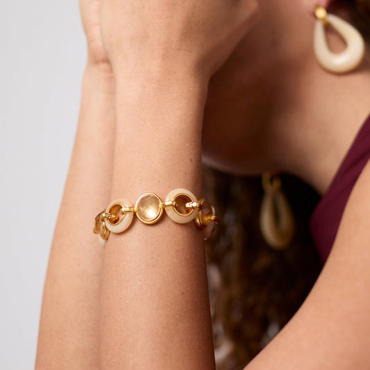 Carnaby Stone Bracelet-Ivory
