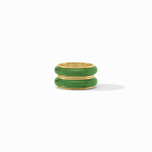 Carnaby Duet Ring - Palmetto Green