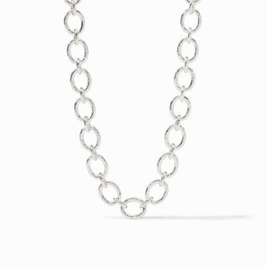Catalina Demi Link Necklace-Silver
