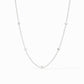 Silver Celeste Station Necklace