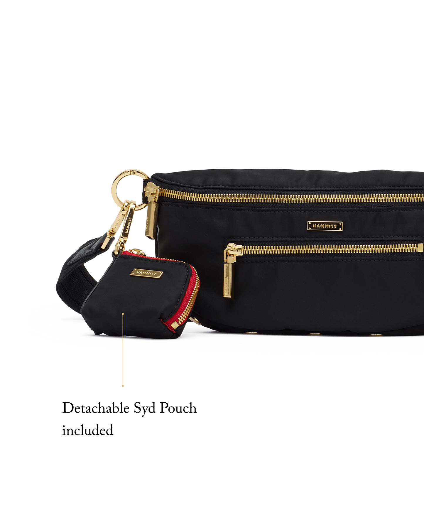 Charles Crossbody Med-Blk Nylon Cargo-G