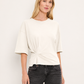Zinnia Side Pleated Tee