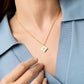 Colette Delicate Necklace-Chalcedony Blue