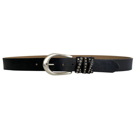 Silver Stud Loop Belt