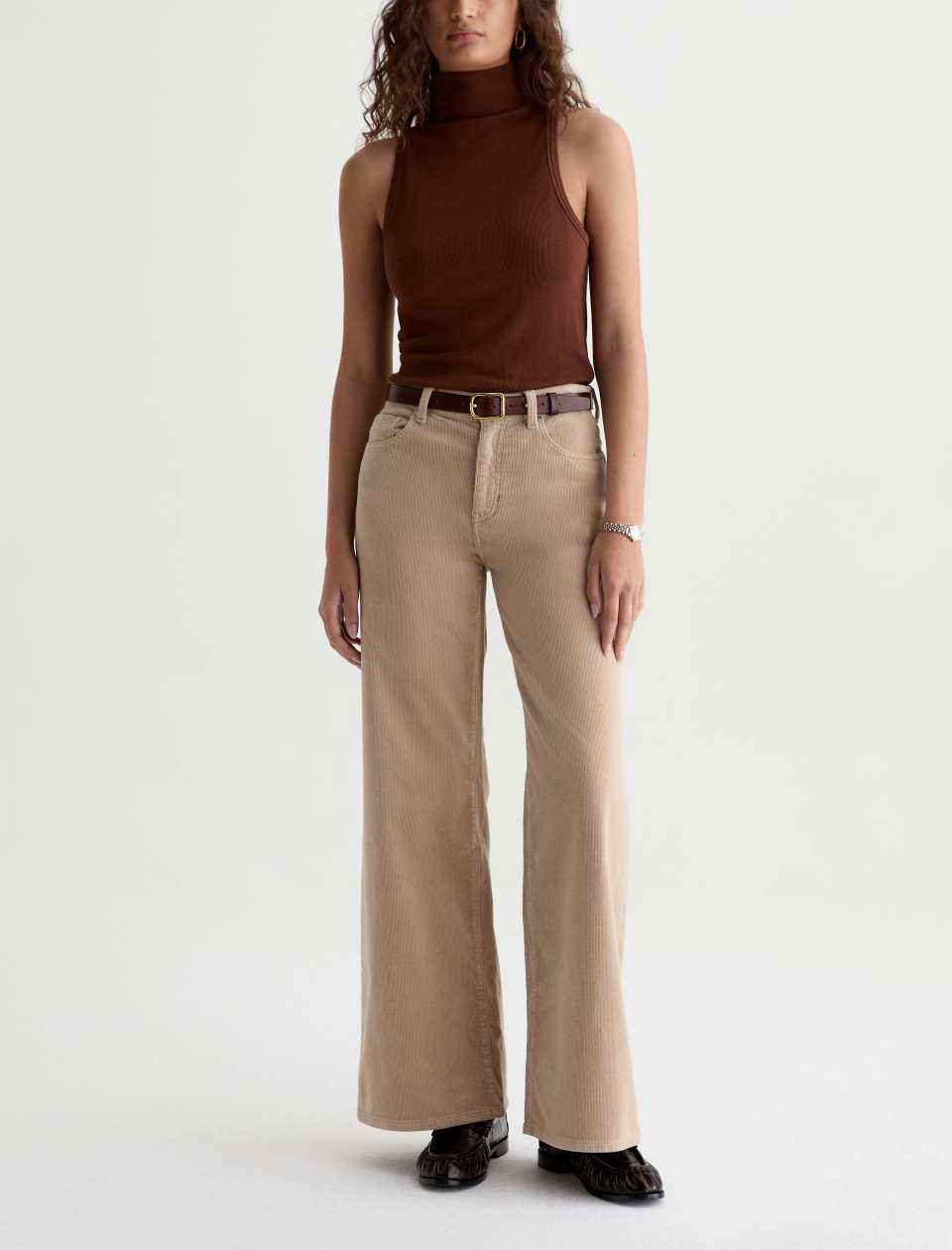 Saige Wide Leg-Studio Tan