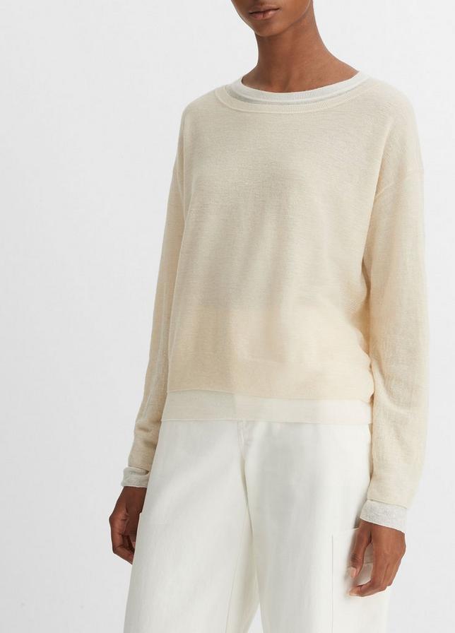 Vince double shop layer sweater