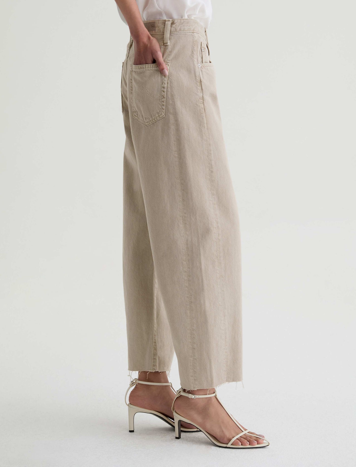 Hattie Crop-Sulfer Light Taupe