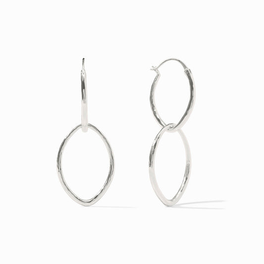 Silver-Fleur-di-Lis 2 in 1 earring