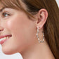 Silver Gardenia Hoop-M