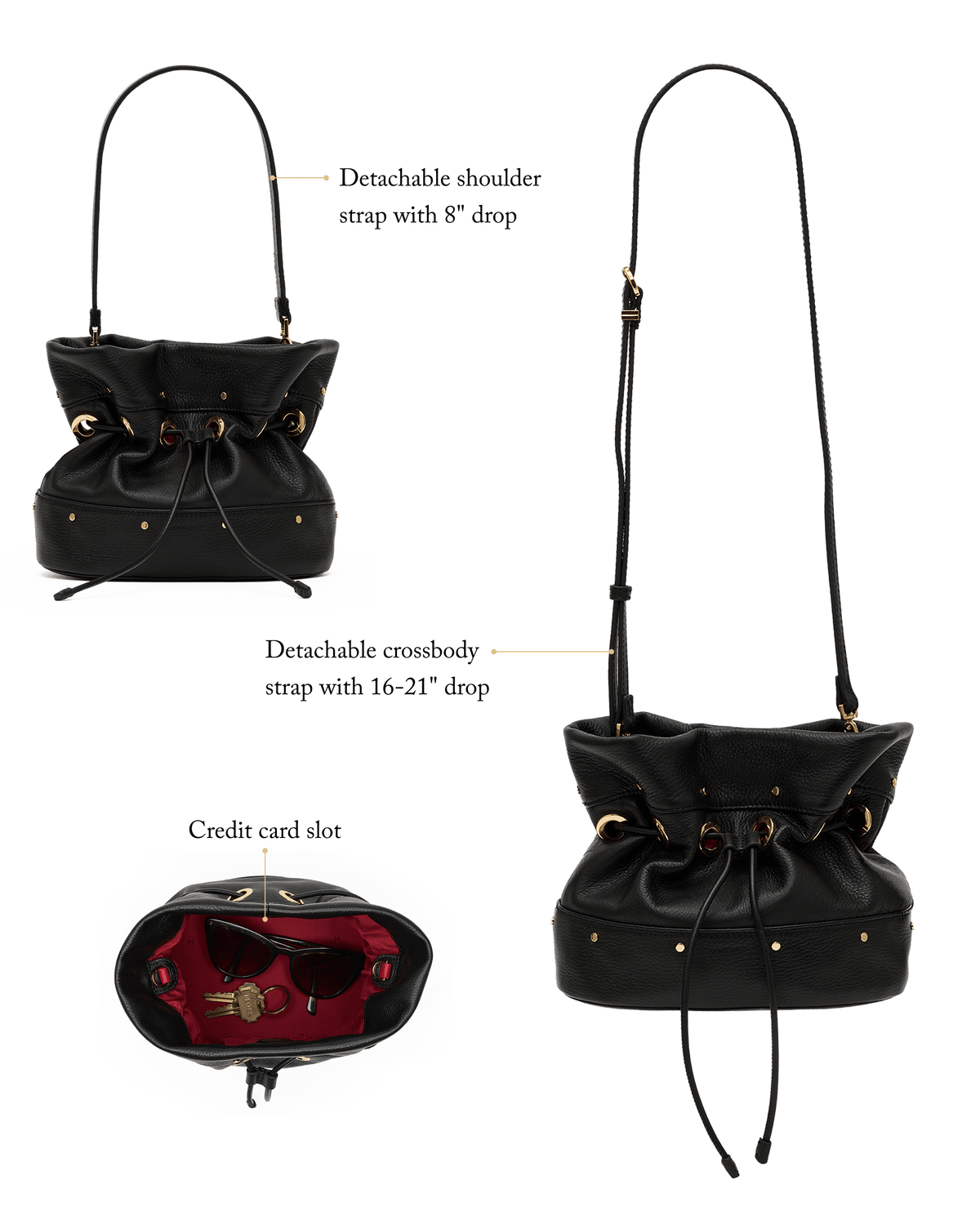 Gianna SML-Black-Gold