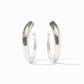 Silver-Hammered Hoop Large