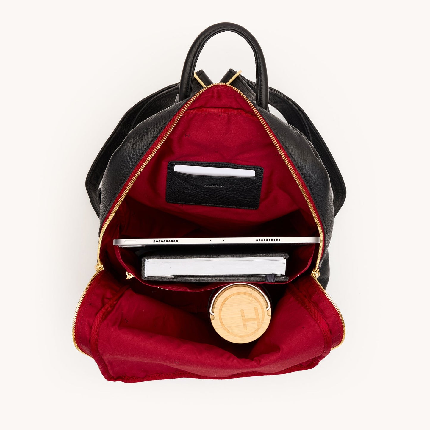 Hunter Backpack-Blk BG Red