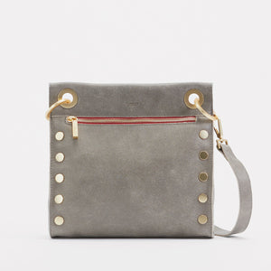 TONY MED Pewter/Brushed Gold Red Zip