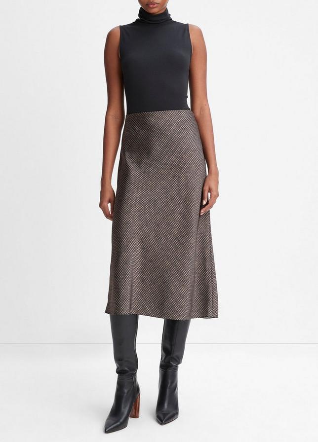 Houndstooth Slip Skirt