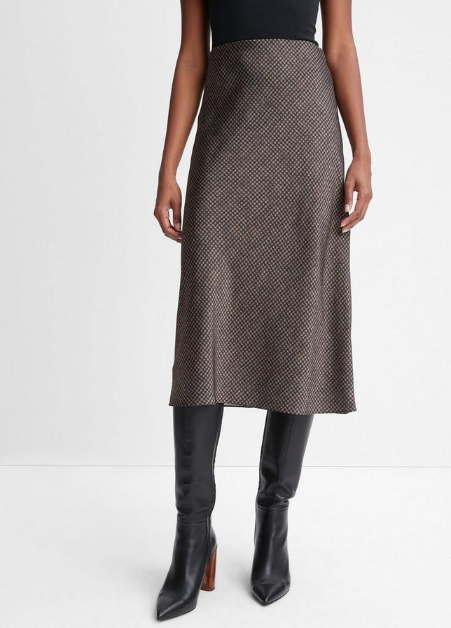 Houndstooth Slip Skirt