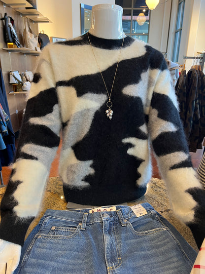Brushed Zebra Crew