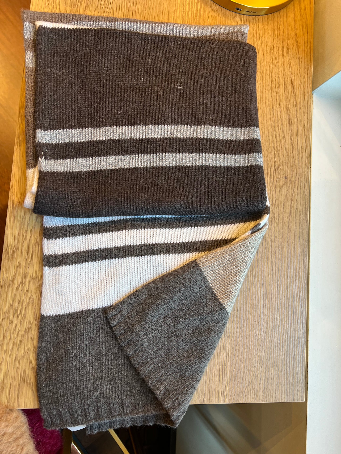 Stripe Cashmere/Wool Scarf