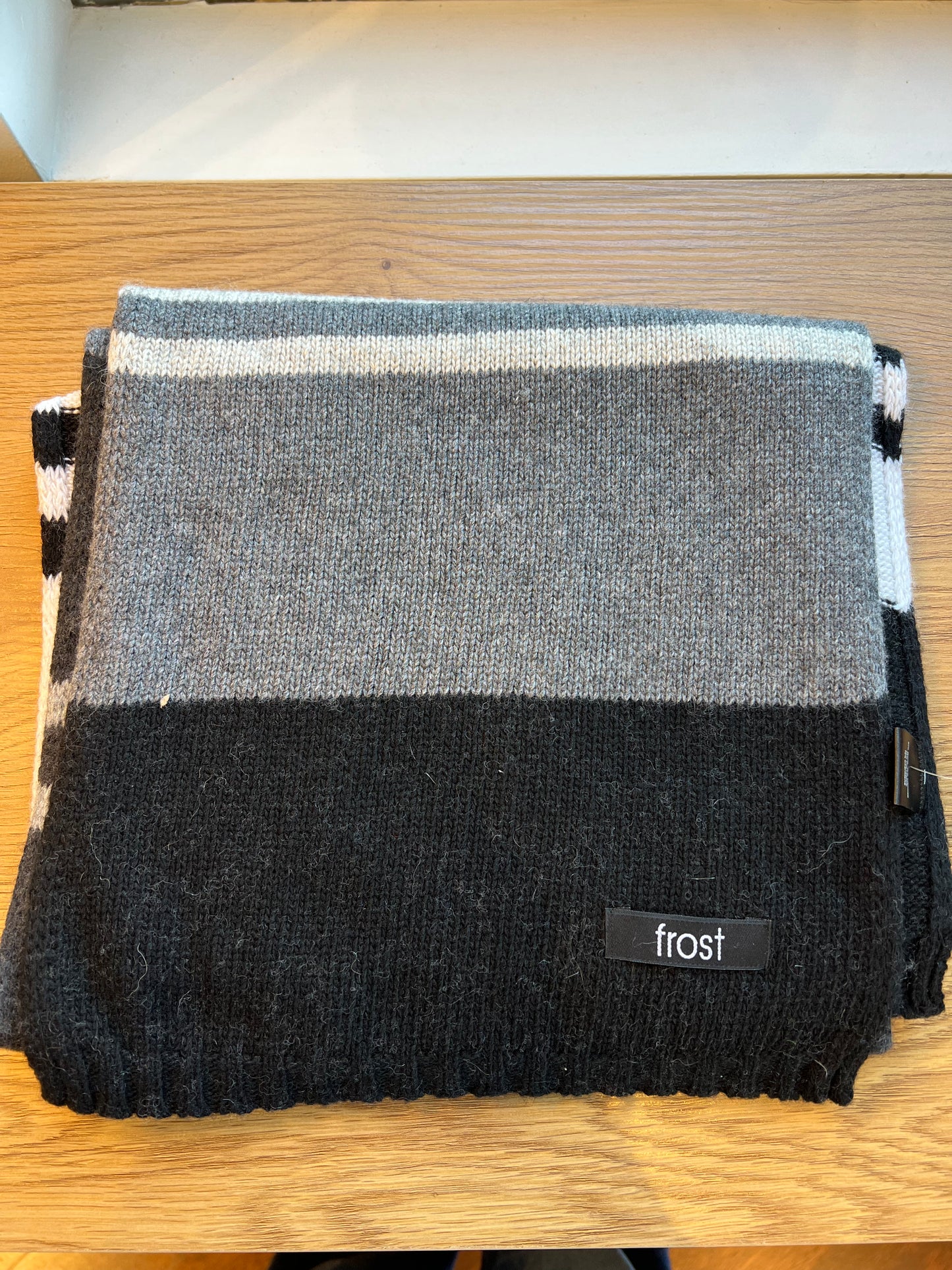 Stripe Cashmere/Wool Scarf