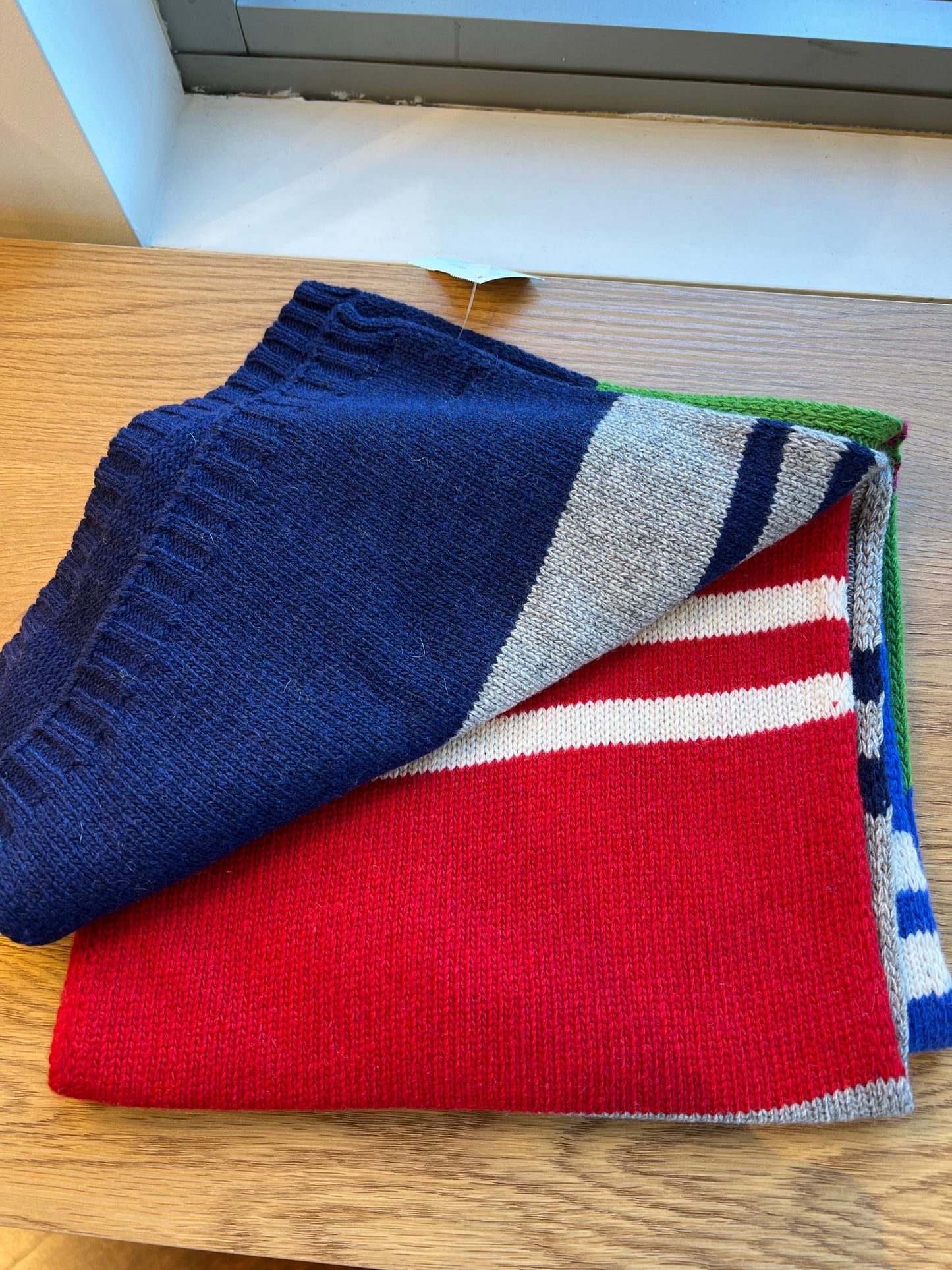 Stripe Cashmere/Wool Scarf