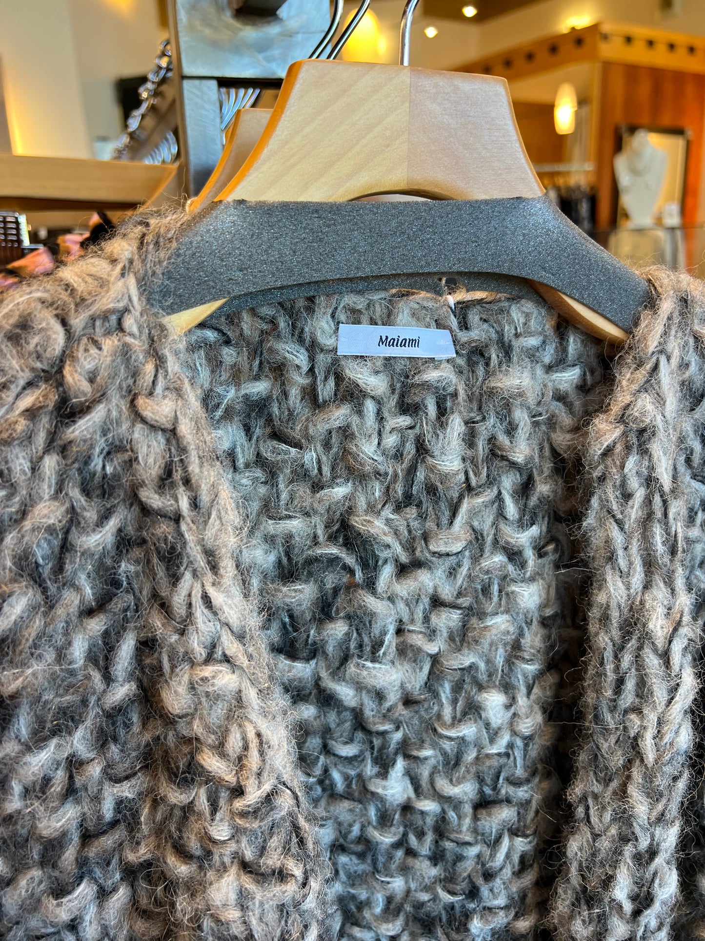 Fleecy Alpaca Bomber Cardi