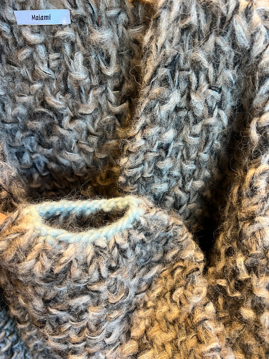 Alpaca Brioche Bomber Cardi