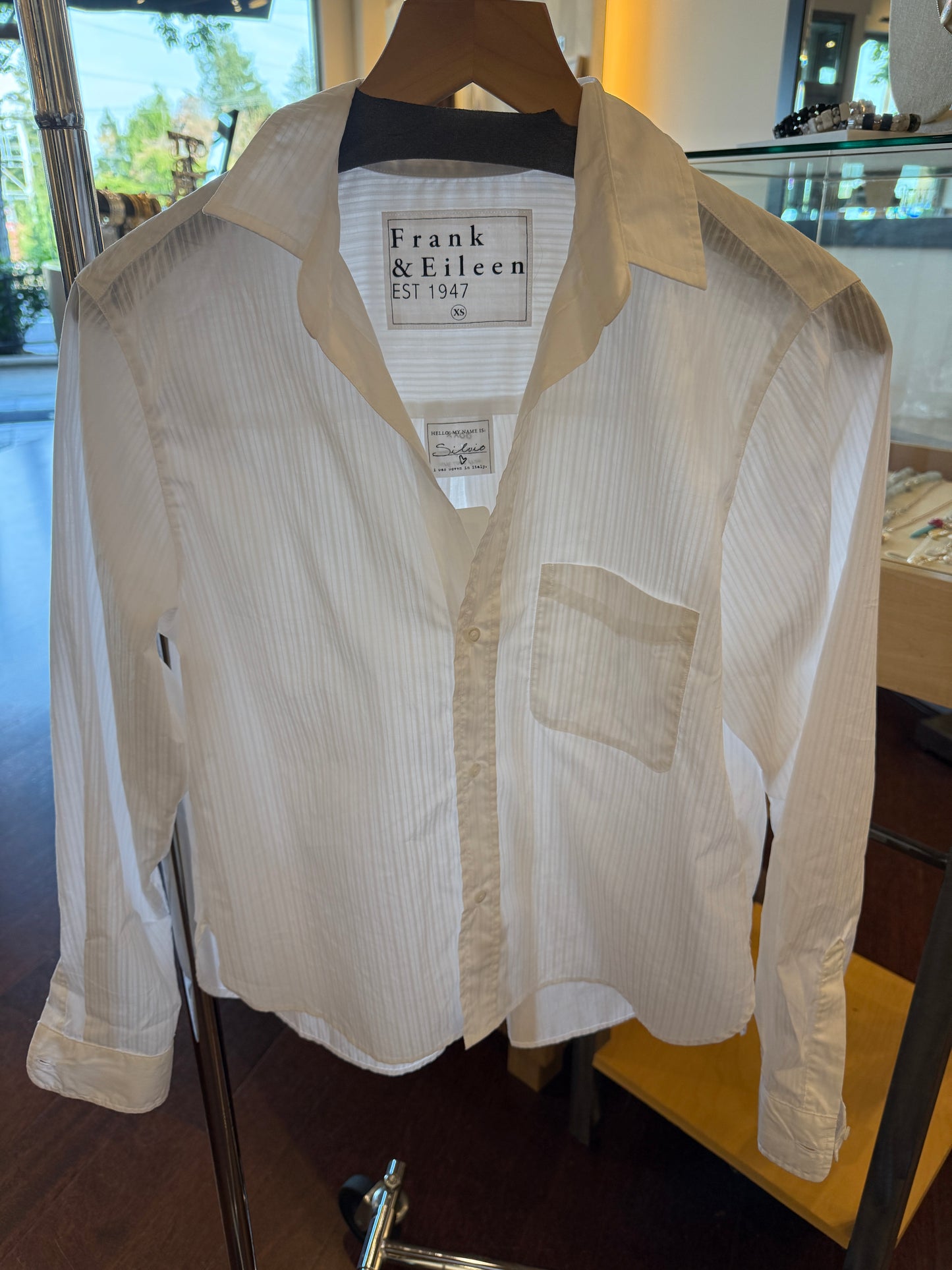 Silvio Untuckable Sheer Stripe