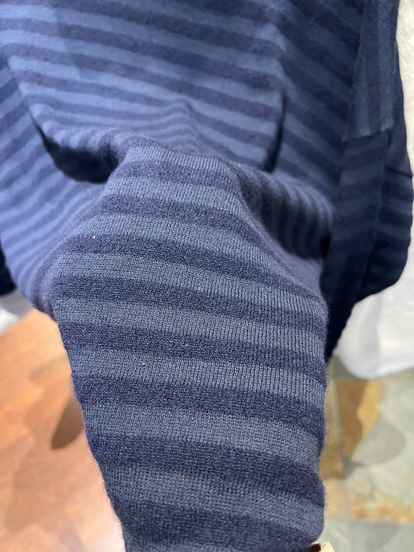 Tonal Stripe Turtleneck