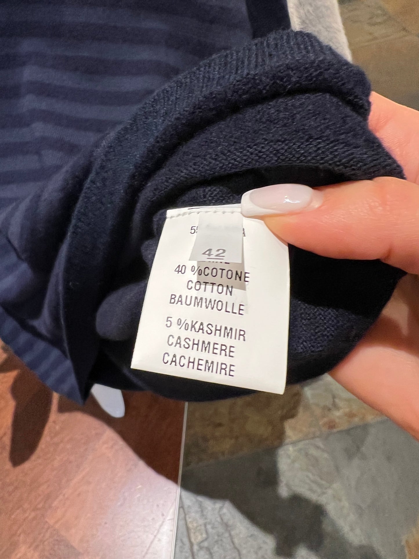 Tonal Stripe Turtleneck