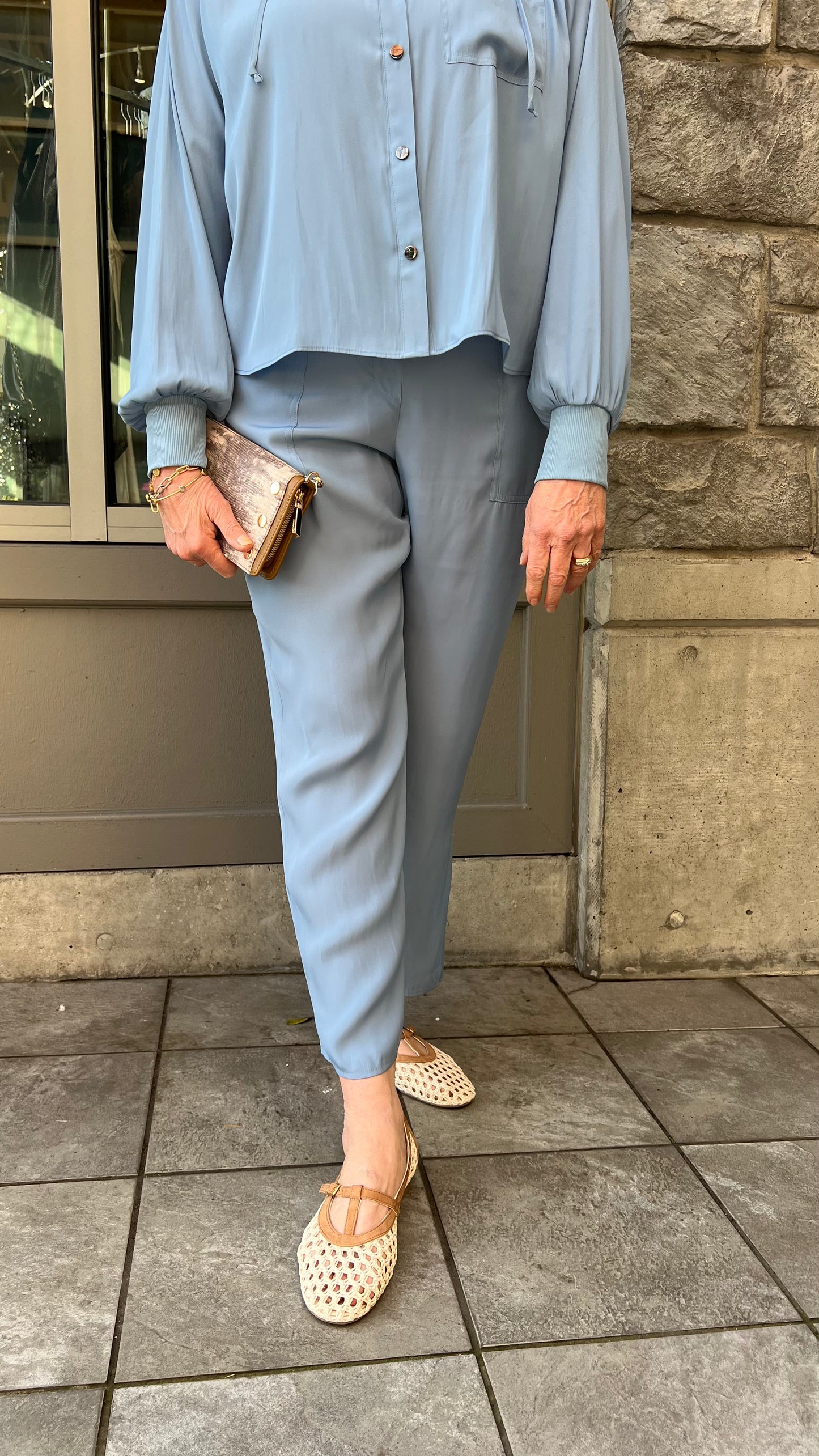 D Satin Combo Jogger