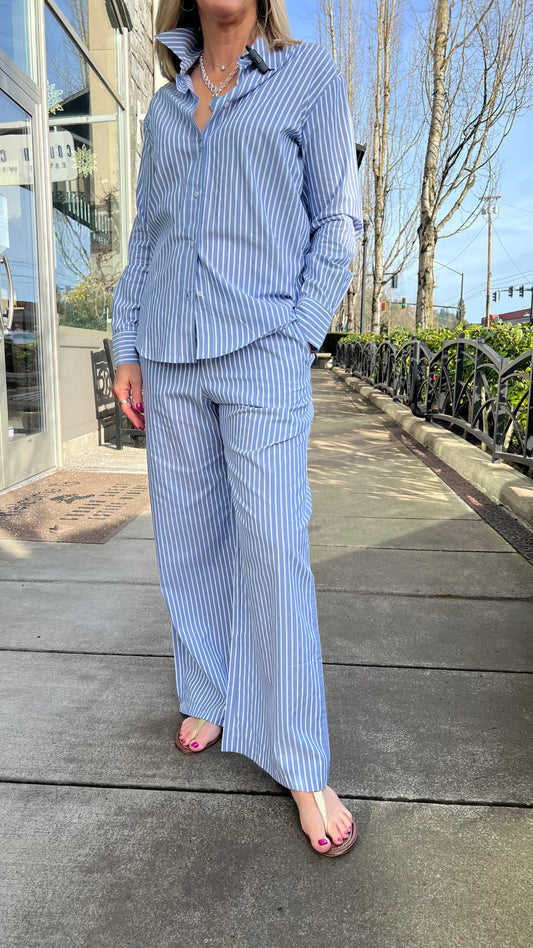 Elastic Wide Leg Pant