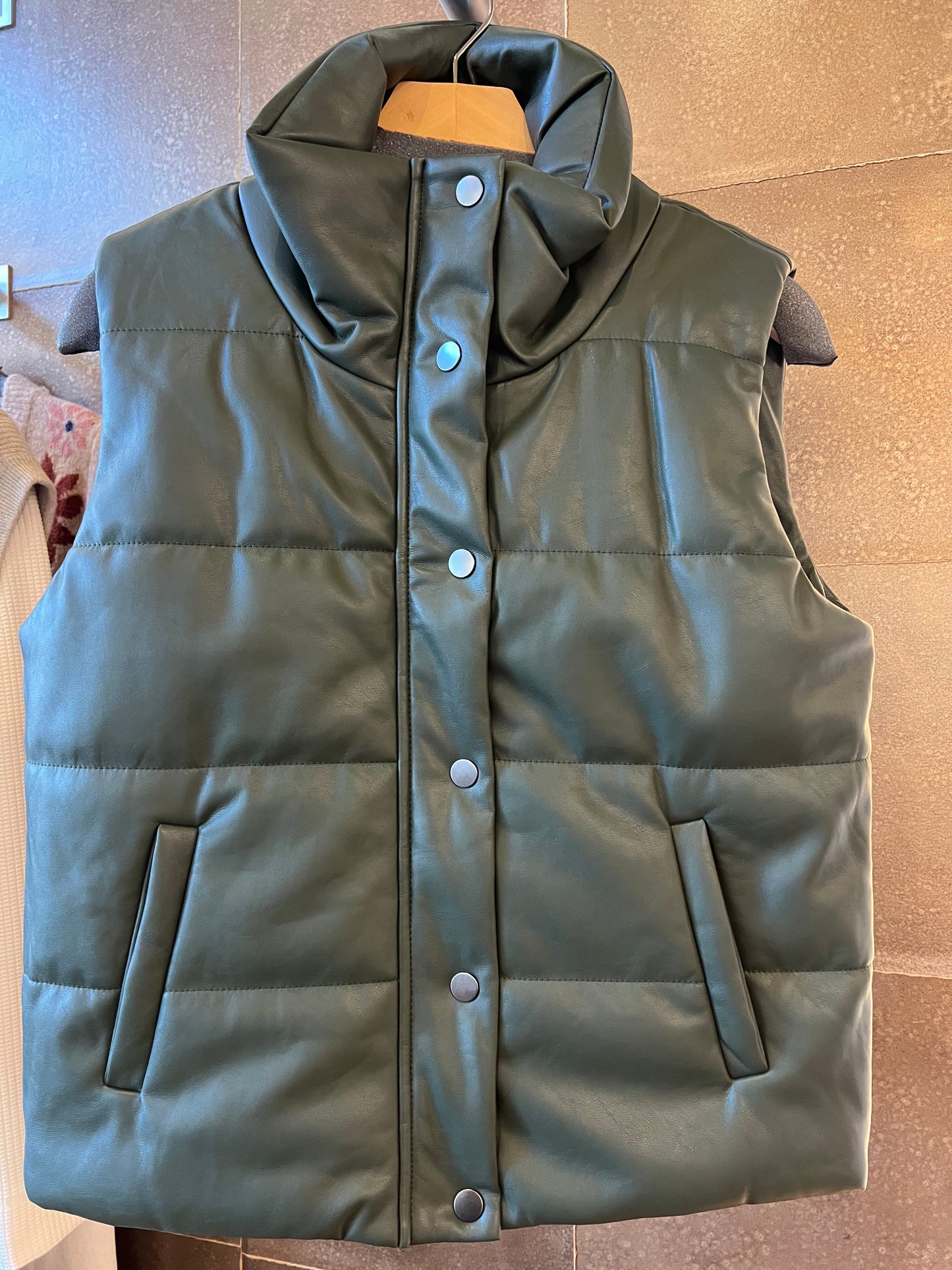 Vegan Leather Vest