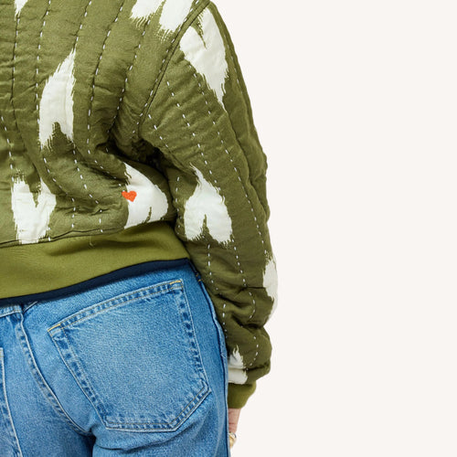 Ikat Heart Bomber