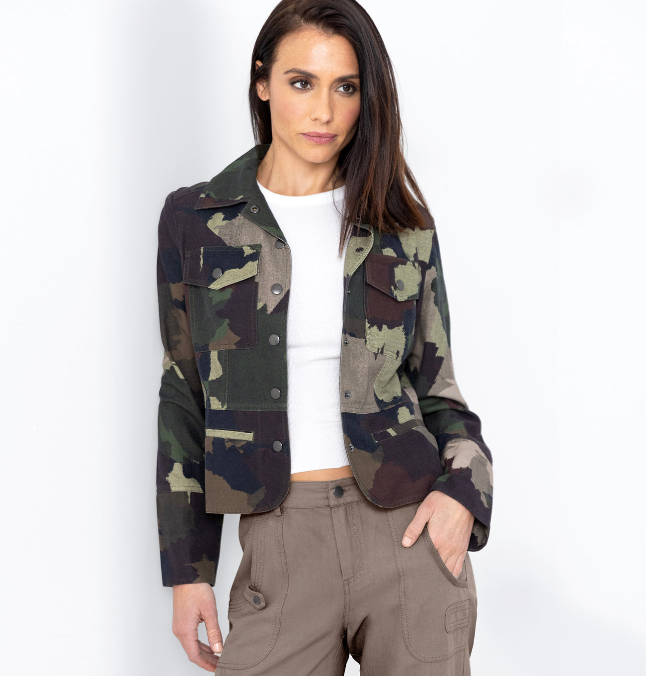 Go Military Jacket Printed
