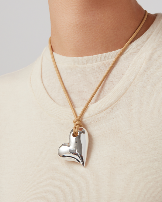 Art on a Heart String Necklace