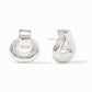 Silver-Avalon Demi Doorknocker Earring