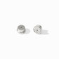 Silver Fleur-de-Lis Hoop and Charm Earring