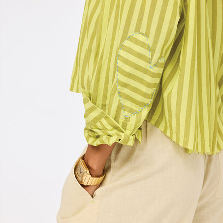 Tia Faded Stripe Shirt