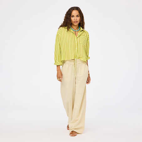 Tia Faded Stripe Shirt