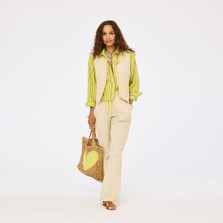 Tia Faded Stripe Shirt