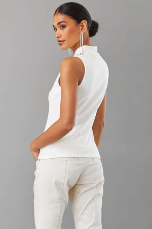 Lux Ponte Twist Neck