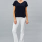Short Sleeve V-Neck Hybrid Tee