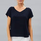 Short Sleeve V-Neck Hybrid Tee
