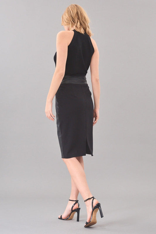 Vegan Leather Pencil Skirt