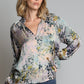 Plum Garden Peasant Top