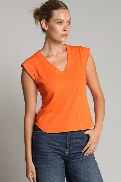 Slub V-Neck Tee