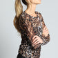 Leopard Mesh Top